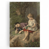 The Sisters Realism Art Print - Classical Realism Canvas for Home Decor