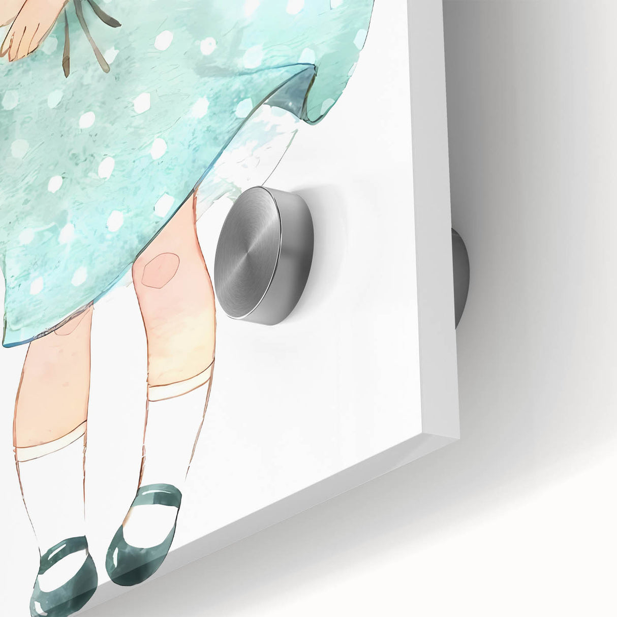 Floral Bouquet Girl Girls Room Wall Art – Kids Room Art Print