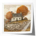 Extra large wall art depicting vibrant autumn leaves, printed on glossy photo paper, suitable for dining room decor.