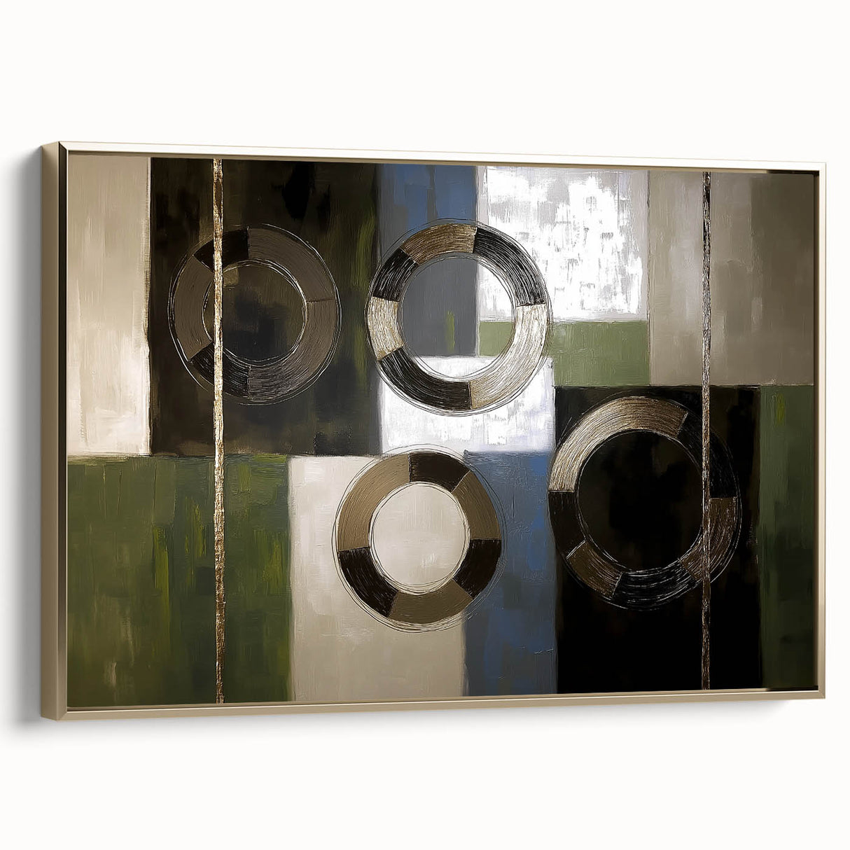 Modern Abstract Living Room Wall Art – Contemporary Canvas Decor
