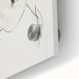 Close-up of an abstract figurative acrylic artwork on glass, showcasing vibrant colors and intricate details that enhance modern decor aesthetics. Ideal for contemporary art enthusiasts.