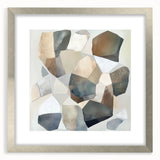 Minimalist Abstract Wall Art – Stone-Inspired Brown & Gray Canvas
