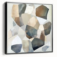 Minimalist Abstract Wall Art – Stone-Inspired Brown & Gray Canvas