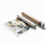 Minimalist Abstract Wall Art – Stone-Inspired Brown & Gray Canvas