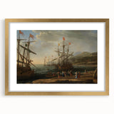 Baroque Maritime Scene: Classic Art Print with Nautical Grandeur