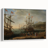 Baroque Maritime Scene: Classic Art Print with Nautical Grandeur