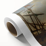 Baroque Maritime Scene: Classic Art Print with Nautical Grandeur