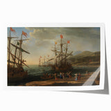 Baroque Maritime Scene: Classic Art Print with Nautical Grandeur