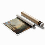 Baroque Maritime Scene: Classic Art Print with Nautical Grandeur