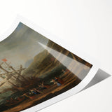 Baroque Maritime Scene: Classic Art Print with Nautical Grandeur