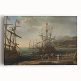 Baroque Maritime Scene: Classic Art Print with Nautical Grandeur