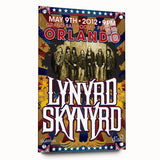 Lynyrd Skynyrd 2012 Concert Poster - Retro Rock Wall Art