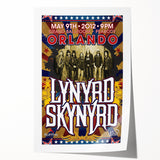 Lynyrd Skynyrd 2012 Concert Poster - Retro Rock Wall Art