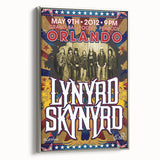Lynyrd Skynyrd 2012 Concert Poster - Retro Rock Wall Art