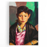 Pepita Realism Art Print - Detailed Portrait Realism Canvas Decor