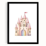 Princess Castle Girls Room Wall Art – Kids Room Art Print