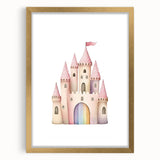 Princess Castle Girls Room Wall Art – Kids Room Art Print