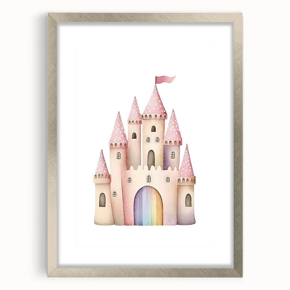 Princess Castle Girls Room Wall Art – Kids Room Art Print