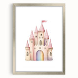Princess Castle Girls Room Wall Art – Kids Room Art Print