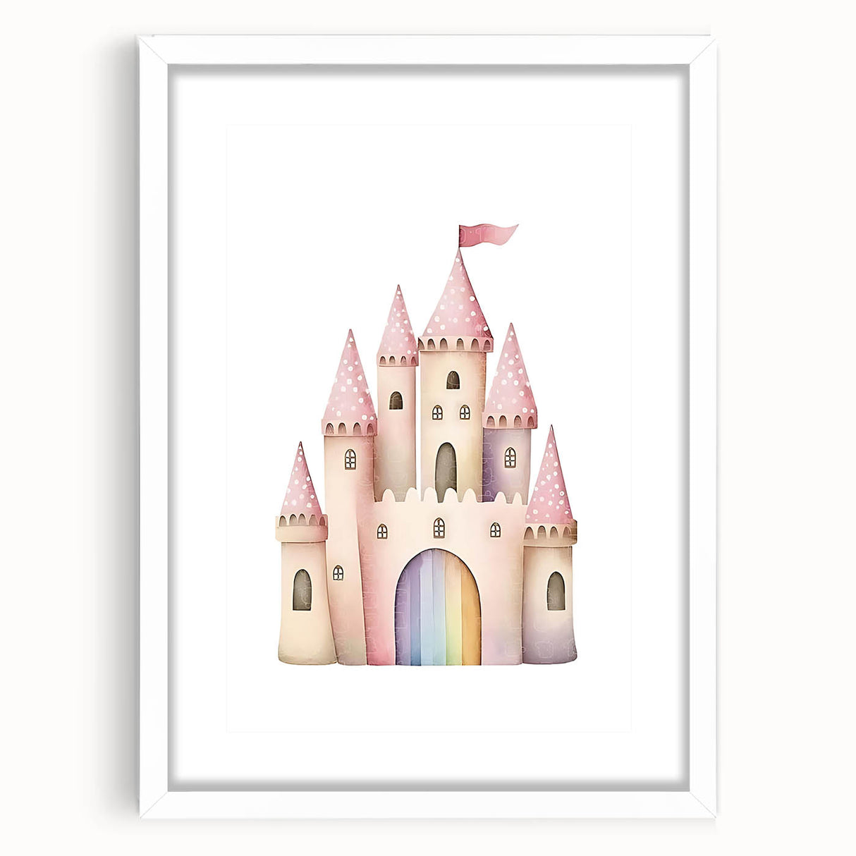 Princess Castle Girls Room Wall Art – Kids Room Art Print