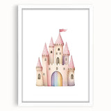 Princess Castle Girls Room Wall Art – Kids Room Art Print