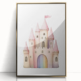 Princess Castle Girls Room Wall Art – Kids Room Art Print