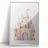 Princess Castle Girls Room Wall Art – Kids Room Art Print