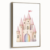 Princess Castle Girls Room Wall Art – Kids Room Art Print