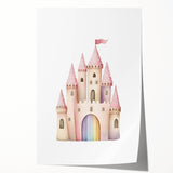 Princess Castle Girls Room Wall Art – Kids Room Art Print