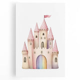 Princess Castle Girls Room Wall Art – Kids Room Art Print