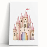 Princess Castle Girls Room Wall Art – Kids Room Art Print