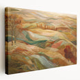 Large canvas print depicting a fall landscape with warm orange and red tones, suitable for kitchen wall art.