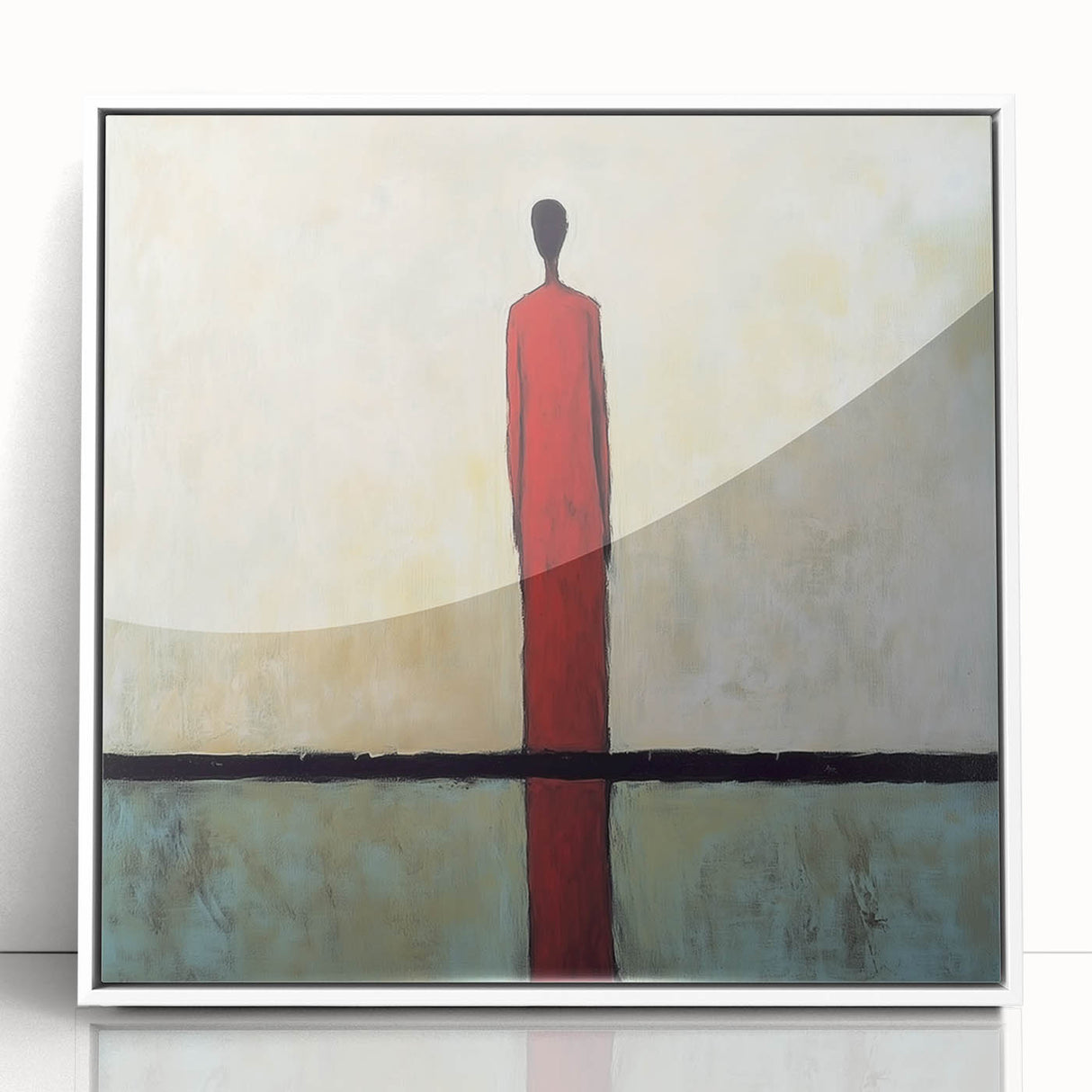 Minimalist Abstract Living Room Wall Art – Modern Canvas Print