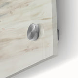 Close-up of an abstract figurative acrylic painting on glass, showcasing vibrant colors and intricate details, ideal for modern home decor or gallery display.