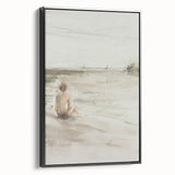 Framed abstract figurative wall art canvas in black, showcasing a modern design with dynamic shapes and textures, ideal for contemporary home decor.