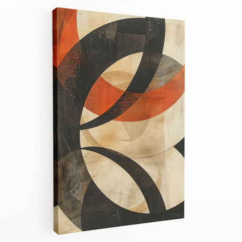 Abstract minimalist wall art on stretched canvas showcasing a blend of soft blue and gray tones, ideal for modern decor. The artwork features flowing shapes and a refined aesthetic, perfect for enhancing interior spaces.