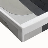 Modern Monochrome Abstract Wall Art – Black, Gray & Beige Canvas