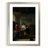 Baroque Interior Scene: Classic Art Print with Timeless Refinement