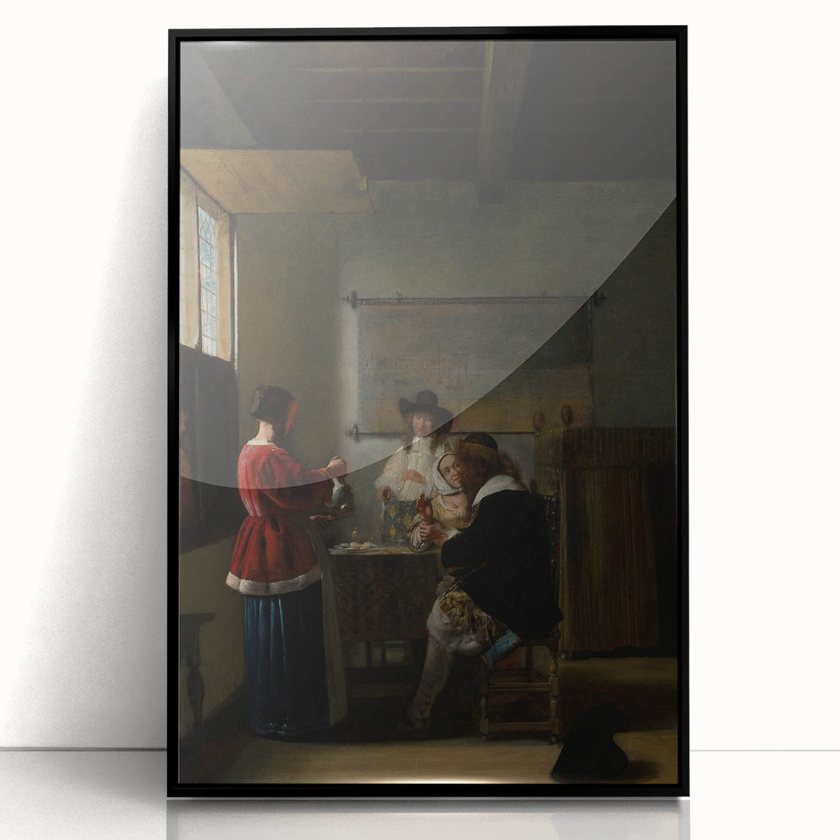 Baroque Interior Scene: Classic Art Print with Timeless Refinement