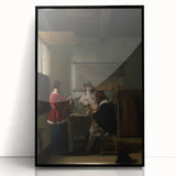 Baroque Interior Scene: Classic Art Print with Timeless Refinement