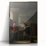 Baroque Interior Scene: Classic Art Print with Timeless Refinement