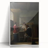 Baroque Interior Scene: Classic Art Print with Timeless Refinement