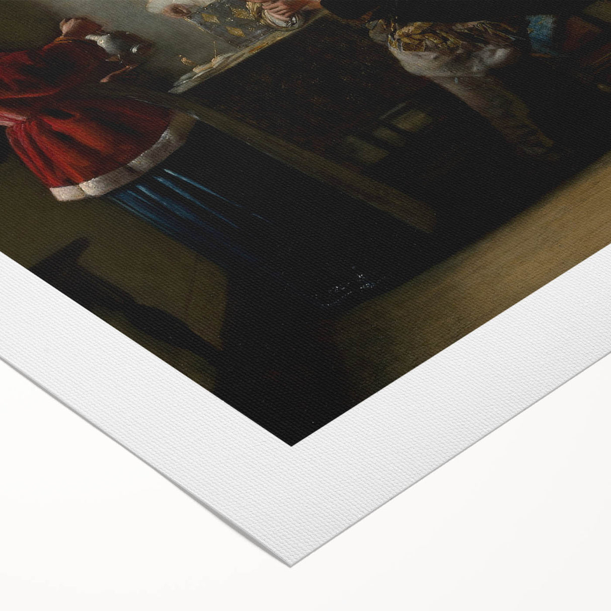 Baroque Interior Scene: Classic Art Print with Timeless Refinement