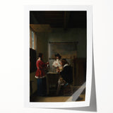 Baroque Interior Scene: Classic Art Print with Timeless Refinement
