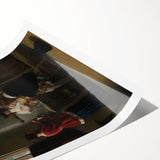 Baroque Interior Scene: Classic Art Print with Timeless Refinement