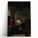 Baroque Interior Scene: Classic Art Print with Timeless Refinement