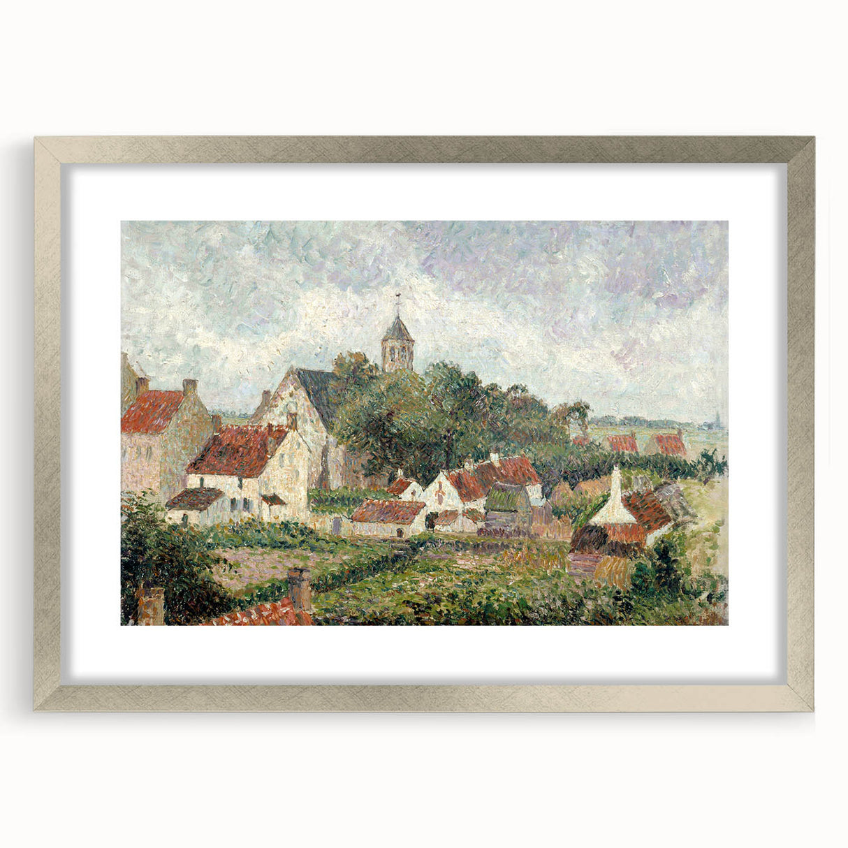 Impressionist Village Scene - Knocke Village by Camille Pissarro Print