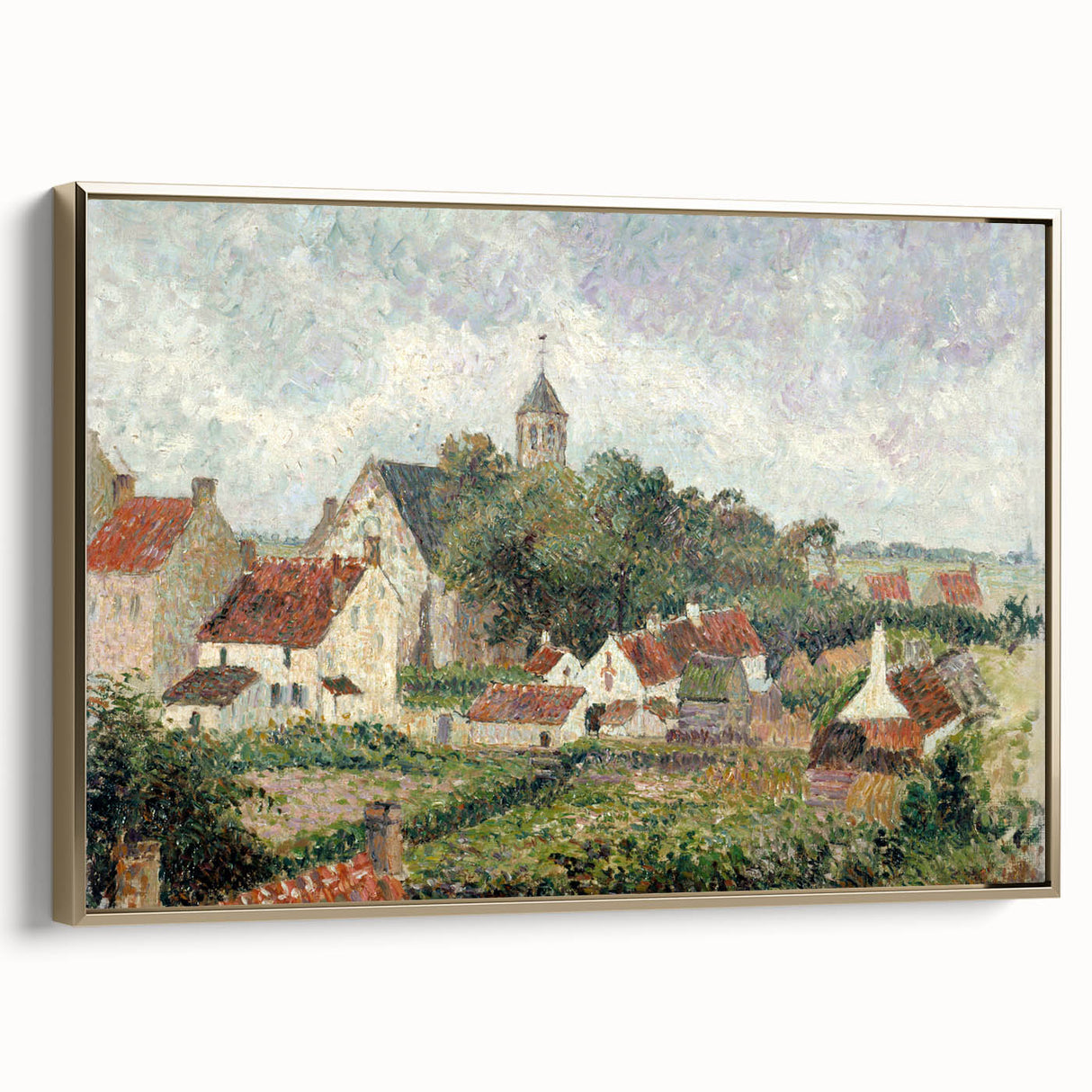 Impressionist Village Scene - Knocke Village by Camille Pissarro Print