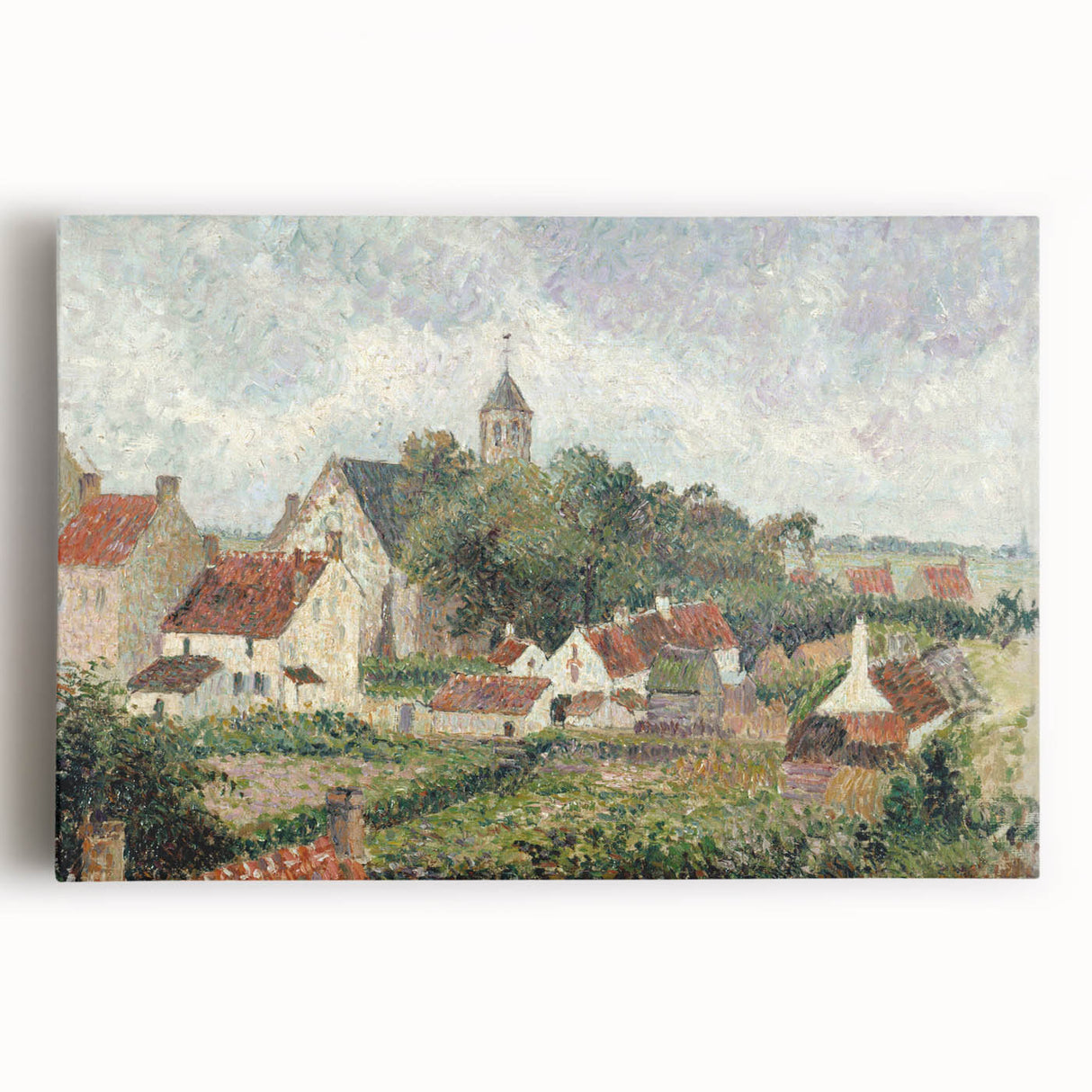Impressionist Village Scene - Knocke Village by Camille Pissarro Print