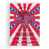 Lynyrd Skynyrd 1991 Japan Tour Poster - Vintage Rock Wall Art